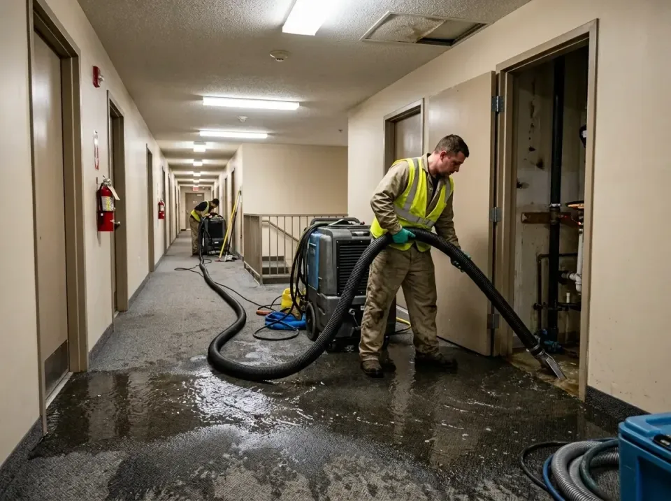multi-unit-apartment-hallway-f-005 — frequently asked questions, Emergency Burst Pipe Water Extraction & Removal in Hiram, GA